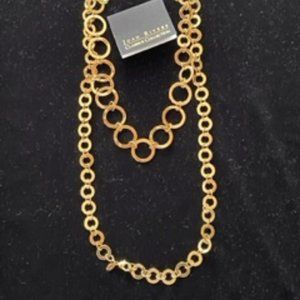 Vintage Joan Rivers Classic gold tone necklace/chain